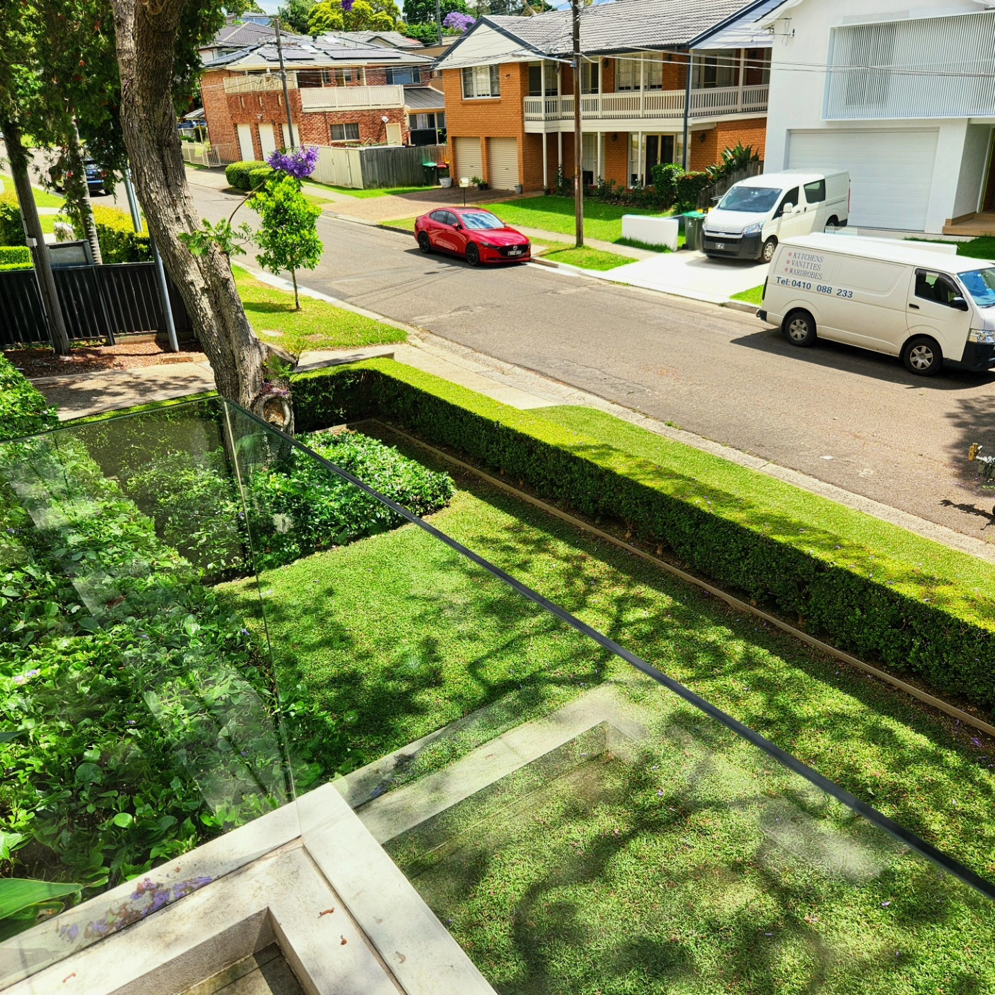 Heritage home with formal hedging and jacaranda tree — Haberfield, Inner West